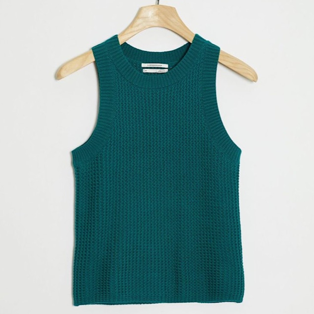 Anthropologie Quinn Texture Knit Sweater Tank